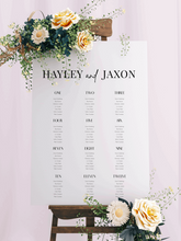 Load image into Gallery viewer, Table Seating Plan - Hayley Design Silver Belle Design
