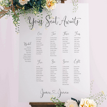 Load image into Gallery viewer, Table Seating Plan - Jenna Design Silver Belle Design

