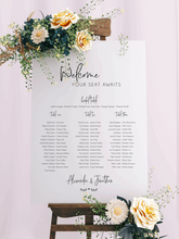 Load image into Gallery viewer, Table Seating Plan - Jonathan Design Silver Belle Design
