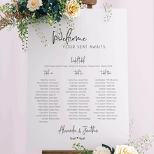 Load image into Gallery viewer, Table Seating Plan - Jonathan Design Silver Belle Design
