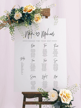 Load image into Gallery viewer, Table Seating Plan - Nikki Design Silver Belle Design
