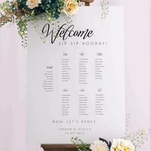 Load image into Gallery viewer, Table Seating Plan - Sharon Design Silver Belle Design
