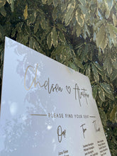 Load image into Gallery viewer, Table Seating Plan Sign - Chelsea Sign Silver Belle Design
