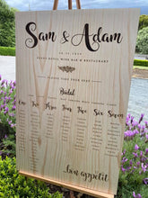 Load image into Gallery viewer, Table Seating Plan Sign - Samantha Sign Silver Belle Design
