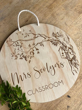 Load image into Gallery viewer, Teacher Classroom Sign Silver Belle Design
