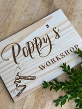 Load image into Gallery viewer, Timber Engraved Sign Silver Belle Design
