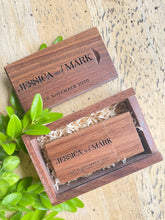 Load image into Gallery viewer, Timber Engraved USB - Customized USB with Box Silver Belle Design
