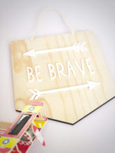 Load image into Gallery viewer, Timber Flag Sign Silver Belle Design

