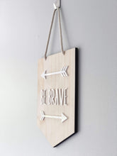 Load image into Gallery viewer, Timber Flag Sign Silver Belle Design
