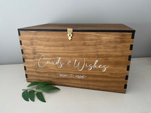 Load image into Gallery viewer, Timber Keepsake Box - Personalised &amp; Printed Silver Belle Design
