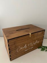 Load image into Gallery viewer, Timber Keepsake Box - Personalised &amp; Printed Silver Belle Design
