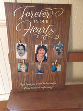 Load image into Gallery viewer, Timber Memorial Sign - Extra Large A1 Size Silver Belle Design
