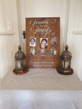 Load image into Gallery viewer, Timber Memorial Sign - Extra Large A1 Size Silver Belle Design
