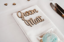 Load image into Gallery viewer, Timber Place Names or Place Settings Silver Belle Design
