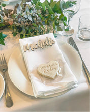 Load image into Gallery viewer, Timber Place Names or Place Settings Silver Belle Design
