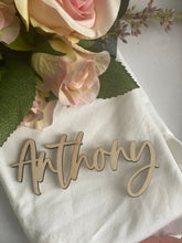 Load image into Gallery viewer, Timber Place Names or Place Settings Silver Belle Design
