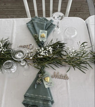 Load image into Gallery viewer, Timber Place Names or Place Settings Silver Belle Design
