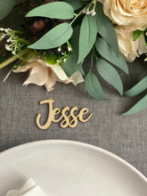 Load image into Gallery viewer, Timber Place Names or Place Settings Silver Belle Design
