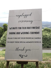 Load image into Gallery viewer, Unplugged Sign - Custom Design Available Silver Belle Design
