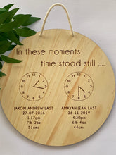 Load image into Gallery viewer, Wall Plaque When Time Stood Still Silver Belle Design
