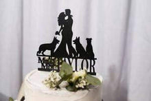 Load image into Gallery viewer, Wedding Cake Topper - Design Your Own Custom Order Silver Belle Design
