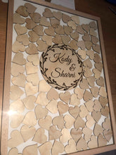 Load image into Gallery viewer, Wedding Drop Heart Frame - Natural Ash Timber Silver Belle Design
