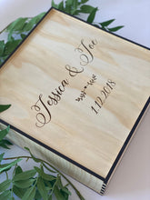 Load image into Gallery viewer, Wedding Keepsake Box Large Silver Belle Design
