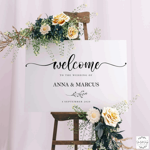 Welcome Sign - Anna Design Silver Belle Design