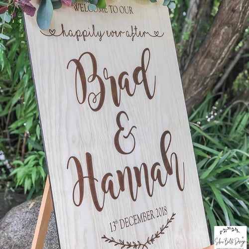 Welcome Sign - Brad Design Silver Belle Design