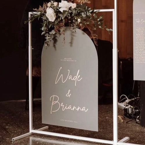 Welcome Sign - Brianna Design Silver Belle Design