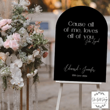 Load image into Gallery viewer, Welcome Sign - Cause All of Me Design Silver Belle Design
