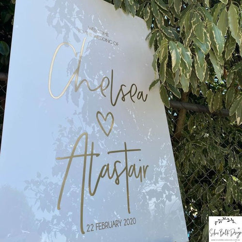 Welcome Sign - Chelsea Design Silver Belle Design