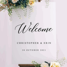 Load image into Gallery viewer, Welcome Sign - Erin Design Silver Belle Design
