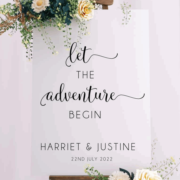 Welcome Sign - Harriet Design Silver Belle Design