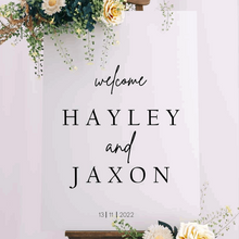 Load image into Gallery viewer, Welcome Sign - Hayley Design Silver Belle Design
