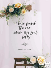 Load image into Gallery viewer, Welcome Sign - I Have Found The One Design Silver Belle Design
