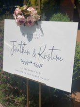 Load image into Gallery viewer, Welcome Sign - Jonathan Design Silver Belle Design
