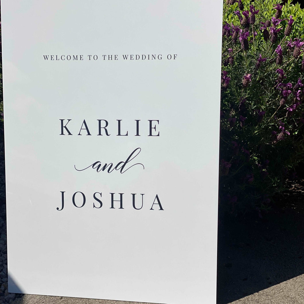 Welcome Sign - Karlie Design Silver Belle Design