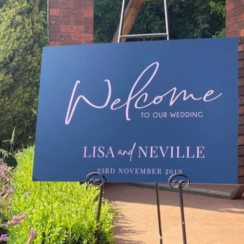 Welcome Sign - Lisa Design Silver Belle Design