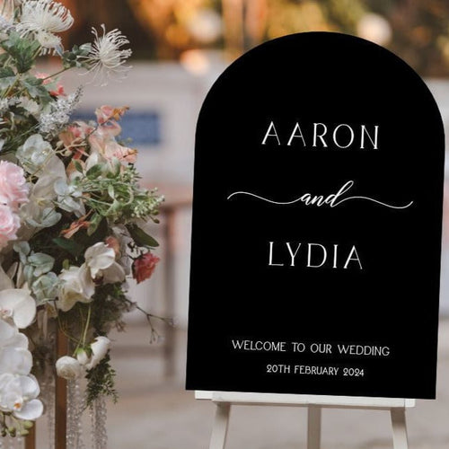 Welcome Sign - Lydia Design Silver Belle Design