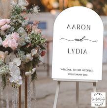 Load image into Gallery viewer, Welcome Sign - Lydia Design Silver Belle Design
