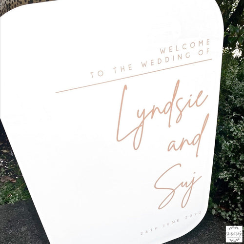 Welcome Sign - Lyndsie Design Silver Belle Design