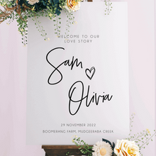 Load image into Gallery viewer, Welcome Sign - Sam Design Silver Belle Design
