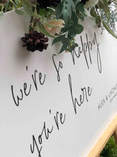 Load image into Gallery viewer, Welcome Sign - So Happy You&#39;re Here Design Silver Belle Design
