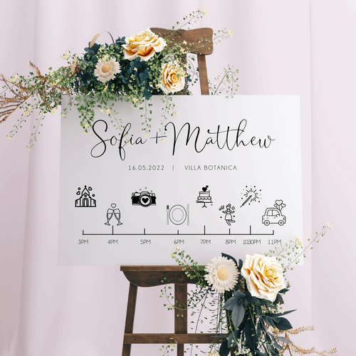 Welcome Sign - Sofia Design Silver Belle Design