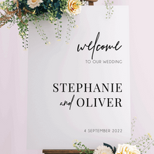 Load image into Gallery viewer, Welcome Sign - Stephanie Design Silver Belle Design
