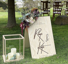 Load image into Gallery viewer, Wooden A-Frame Rustic Sign - Kate Silver Belle Design
