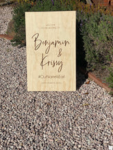 Load image into Gallery viewer, Wooden A-Frame Rustic Sign - Krissy Silver Belle Design
