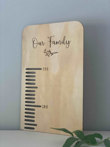 Wooden Height Charts Silver Belle Design