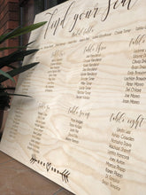 Load image into Gallery viewer, Wooden Table Seating Plan Signs - Jessica Silver Belle Design
